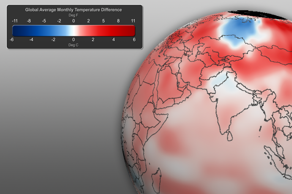 Global Temperature Anomaly Graphic - December 2011