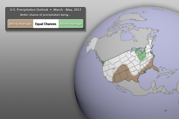 March-May Precipitation Outlook Graphic