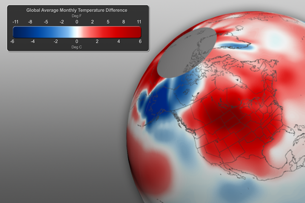 January 2012 Global Temperature Anomaly Graphic