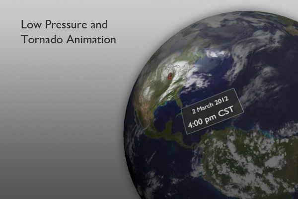 Low Pressure and Tornado Animation Graphic