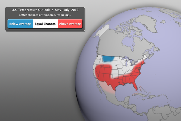 U.S. Temperature Outlook Graphic