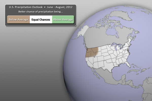 U.S. Precipitation Outlook (June - August 2012)