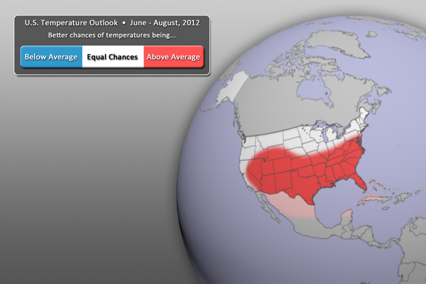 U.S. Temperature Outlook (June - August 2012)