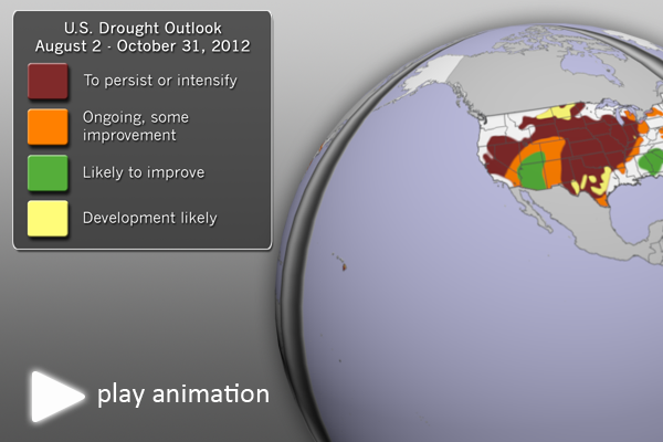 U.S. Drought Outlook (August-October, 2012)